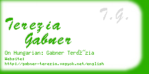 terezia gabner business card